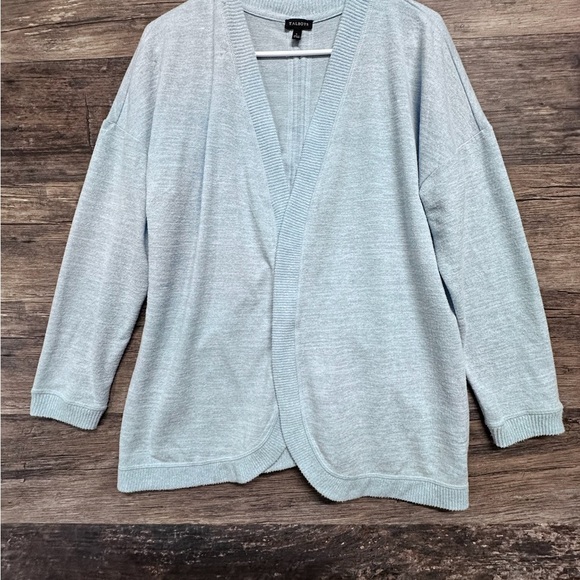 Talbots Blue Open-Front Cardigan Sweater - Picture 1 of 9